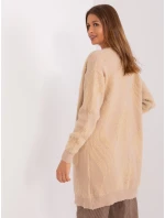 Sweter AT SW model 18990696 beżowy - FPrice Sweter AT SW model 18990696 beżowy - FPrice