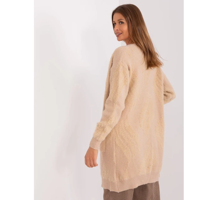 Sweter AT SW model 18990696 beżowy - FPrice Sweter AT SW model 18990696 beżowy - FPrice