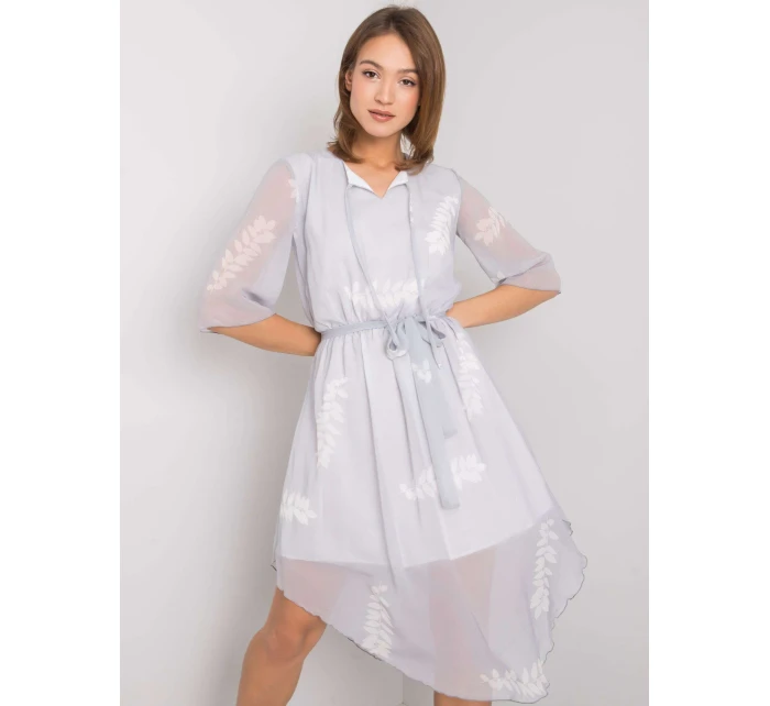 Šaty LK SK 508085.77P světle šedá