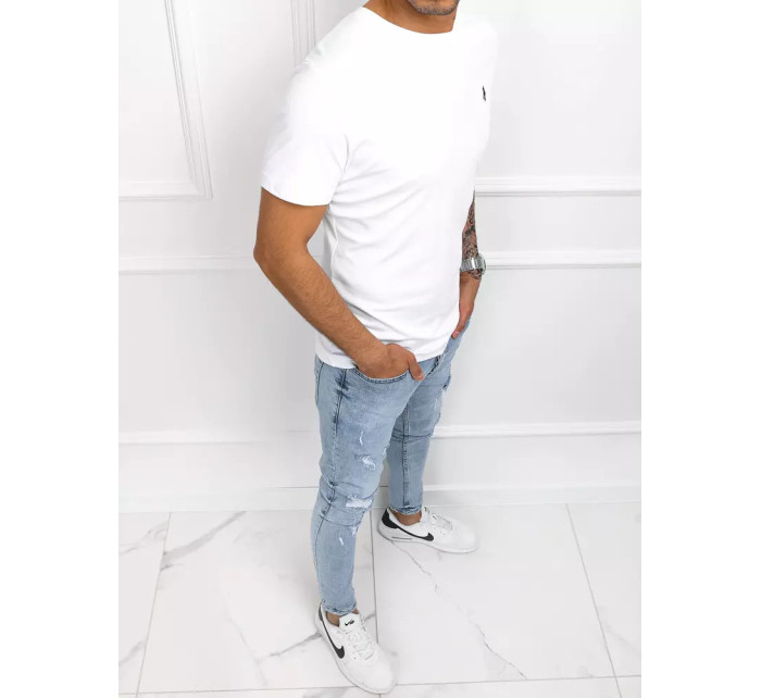 Základní bílé pánské tričko Dstreet RX4856