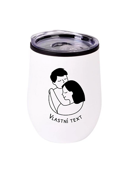 Personalizovaný termohrnek "BOWL" - pár v objetí Personalizovaný termohrnek "BOWL" - pár v objetí