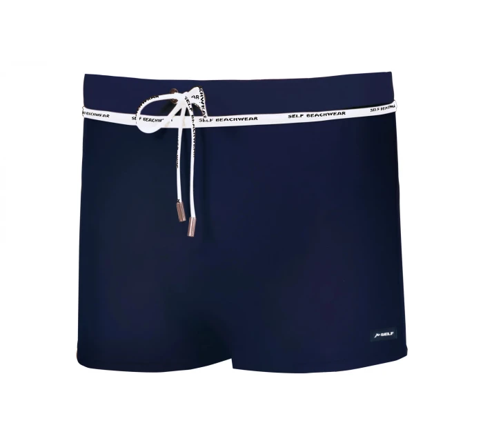 Pánské plavky L4 8 tm. modré - Self Pánské plavky L4 8 tm. modré - Self