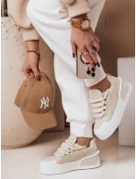 Dámské sportovní tenisky na platformě KICKON beige FashionStreet ZY0648