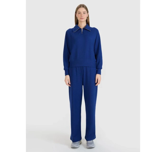 Dámské kalhoty oversize se širokými nohavicemi model 21436723 dámské - 4F Dámské kalhoty oversize se širokými nohavicemi model 21436723 dámské - 4F