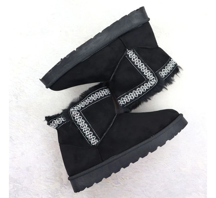 Dámské sněhule semišové černé Potocki 06303