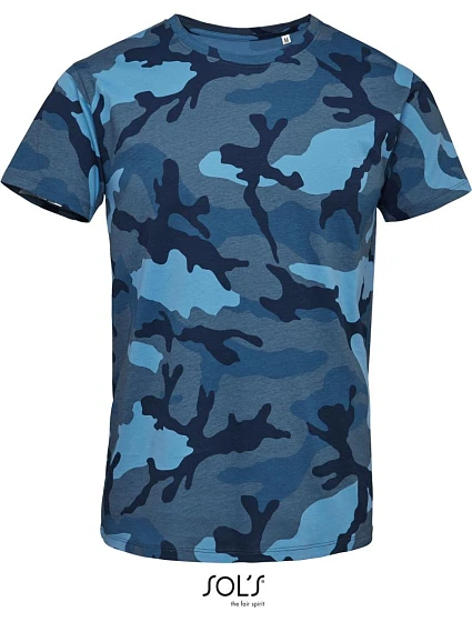 SOL'S Camo Men Pánské maskáčové tričko 25.1188 blue camo SOL'S Camo Men Pánské maskáčové tričko 25.1188 blue camo