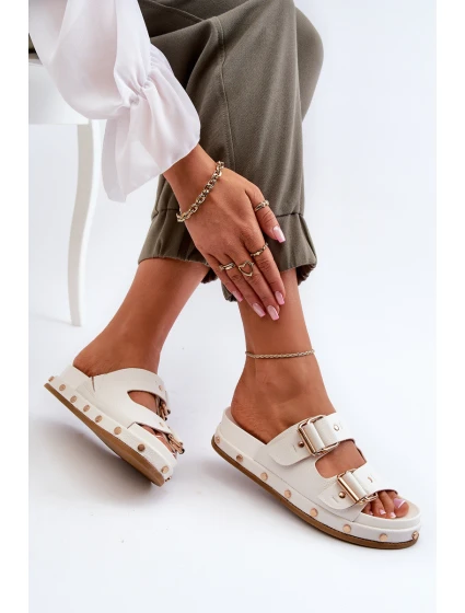 Dámské žabky na platformě Big Star model 21653891 Bílé - Big Star Shoes Dámské žabky na platformě Big Star model 21653891 Bílé - Big Star Shoes