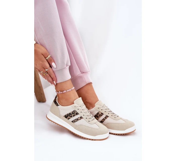 Dámské Tenisky Z Eko Semiše Leopardí Béžové Marinils Dámské Tenisky Z Eko Semiše Leopardí Béžové Marinils