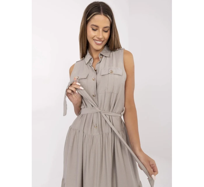 Šaty MI SK A5032.70P šedé Šaty MI SK A5032.70P šedé