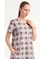 Dámské domácí šaty s krátkým rukávem model 22405578 - Vienetta Dámské domácí šaty s krátkým rukávem model 22405578 - Vienetta