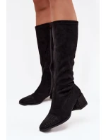 Kozačky na podpatku  model 220220 Step in style