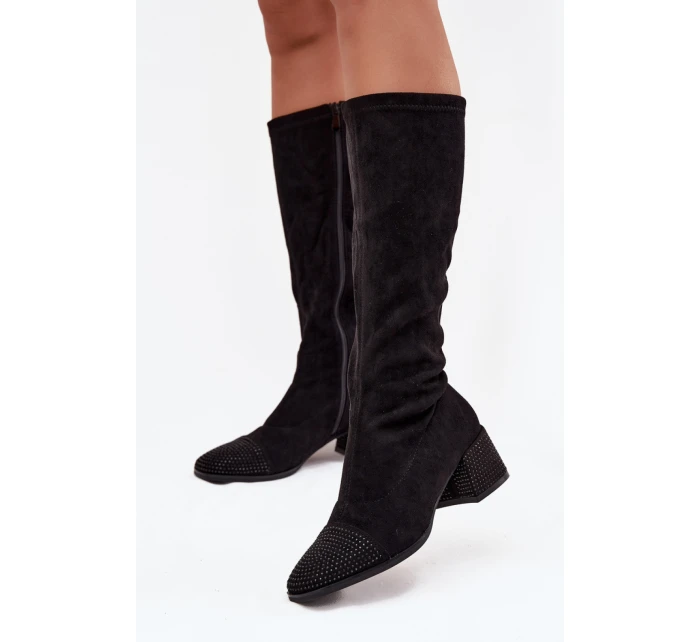 Kozačky na podpatku  model 220220 Step in style