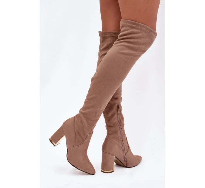 Kozačky na podpatku  model 221898 Step in style