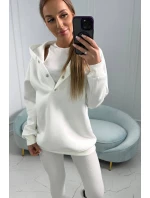 Sada mikiny, topu a legín 3 v 1 ecru Sada mikiny, topu a legín 3 v 1 ecru