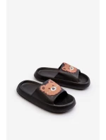 Dětské Lehké Žabky S Medvídkem Černé model 21653152 - Boto