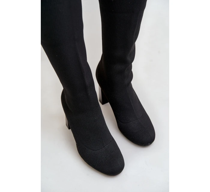 Kozačky Se Na Podpatku Černé model 21679786 - Boto Kozačky Se Na Podpatku Černé model 21679786 - Boto