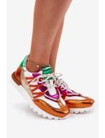 Kožené Polobotky Tenisky Dámské Artiker 56C1737 Multicolor