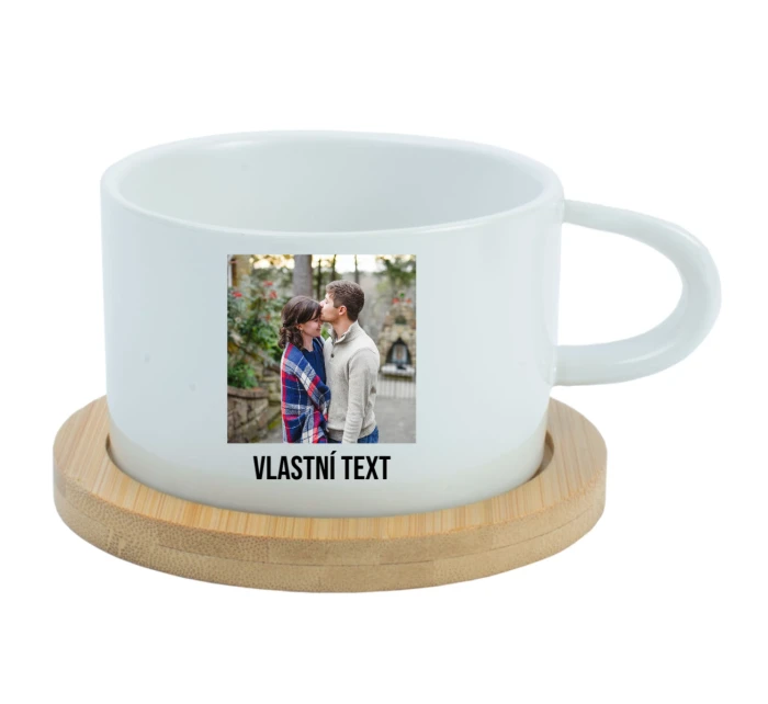 Personalizovaný keramický hrníček Makronka s fotografií 