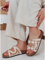 Dámské korkové žabky KORKARTA beige FashionStreet ZY0892