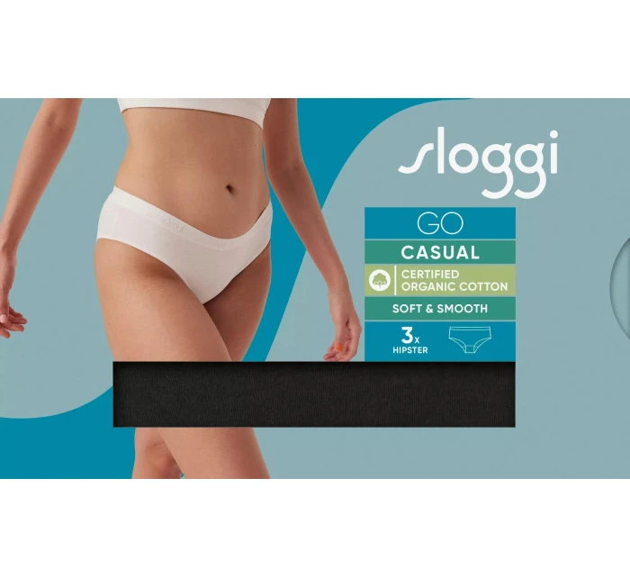 sloggi GO Casual Hipster 3P - BLACK - SLOGGI BLACK - SLOGGI