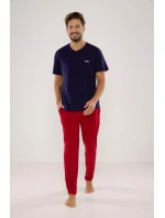 Pánské pyžamo kr/r S2XL model 15836852 - De Lafense Pánské pyžamo kr/r S2XL model 15836852 - De Lafense