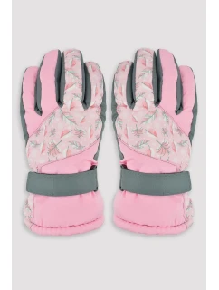 Noviti RN055 Dívčí lyžařské rukavice Leaves