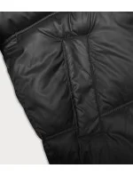 Černá dámská bunda se střihem bubliny S'west (B8190-1)