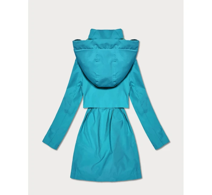 Prosta kurtka damska na podszewce Goodlookin niebieska (KK60409-3#)