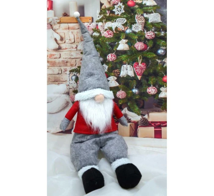 DEKORATIVNÍ SANTA LÍNÝ SANTA 45+20CM