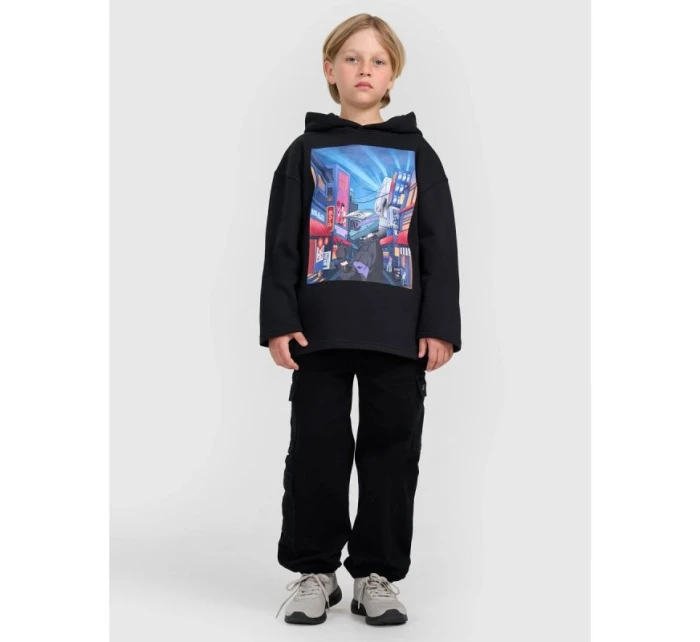 Chlapecká mikina s kapucí model 21816926 - 4F Chlapecká mikina s kapucí model 21816926 - 4F