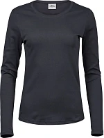 Tee Jays TJ 590 Dámské tričko Interlock s dlouhým rukávem 18.0590 dark grey Tee Jays TJ 590 Dámské tričko Interlock s dlouhým rukávem 18.0590 dark grey