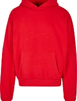 Build your Brand BY 162 Mikina s kapucí z těžké bavlny "Ultra Heavy" 56.0162 city red