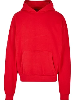Build your Brand BY 162 Mikina s kapucí z těžké bavlny "Ultra Heavy" 56.0162 city red