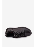 Kožené pánské polobotky model 21718250 Černé - Lee Cooper Kožené pánské polobotky model 21718250 Černé - Lee Cooper