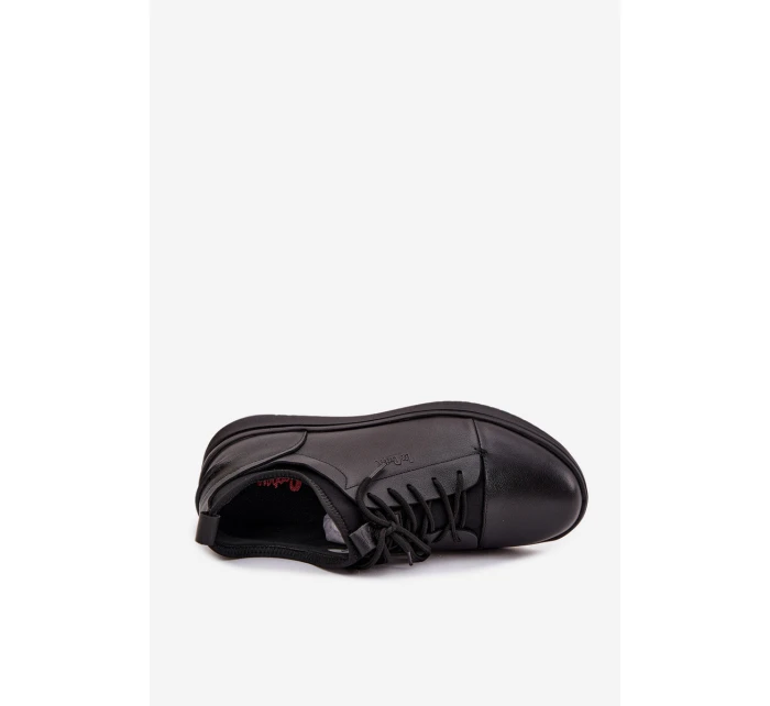 Kožené pánské polobotky model 21718250 Černé - Lee Cooper Kožené pánské polobotky model 21718250 Černé - Lee Cooper