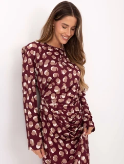 Sukienka IT SK model 21409536 bordowy - FPrice