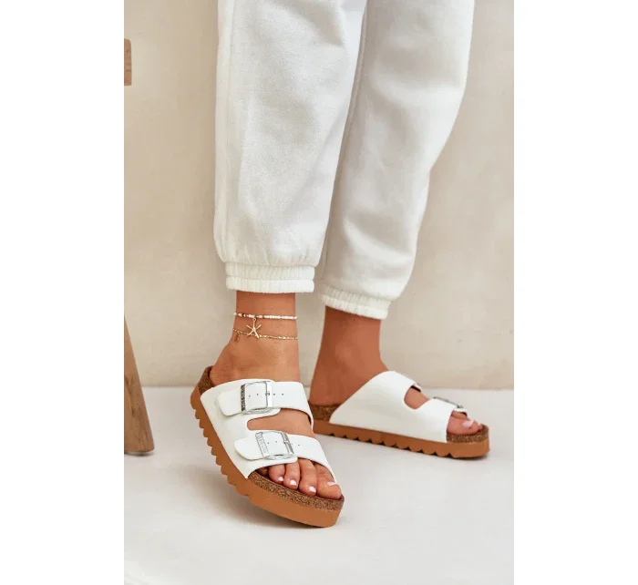 Klasické dámské pantofle Big Star – bílé Klasické dámské pantofle Big Star – bílé