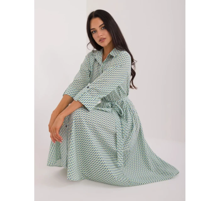 Dámské šaty LK SK 509673.13 bílo-zelené - FPrice