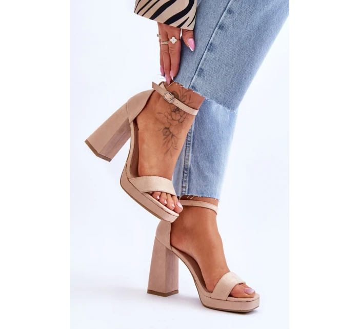 Sandály na podpatku  model 179871 Step in style