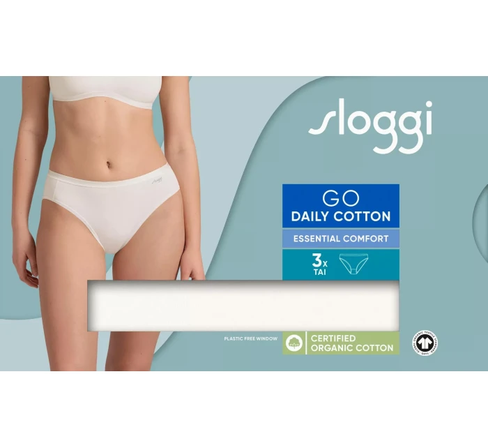 sloggi GO Daily Cotton Tai 3P - WHITE - SLOGGI WHITE - SLOGGI