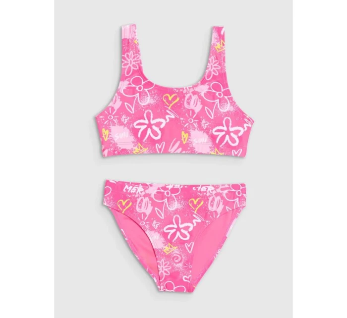 Dívčí dvoudílné plavky 4F 4FJRSS25UBKSF051-90A