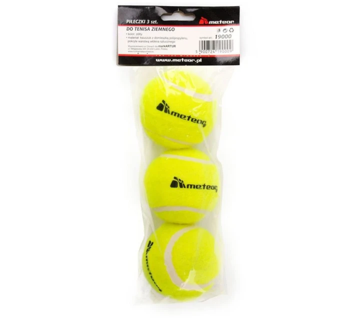 Meteor tenisový míček 3ks 19000