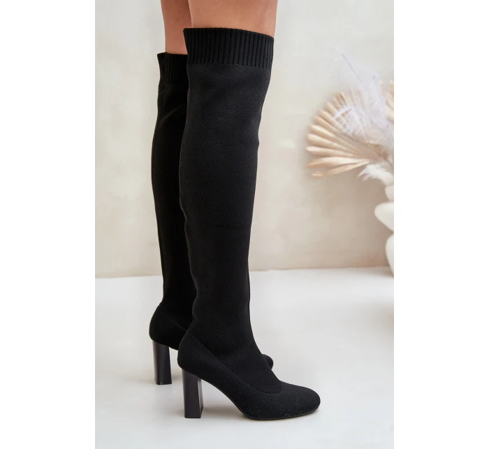 Kozačky Se Na Podpatku Černé model 21679786 - Boto Kozačky Se Na Podpatku Černé model 21679786 - Boto