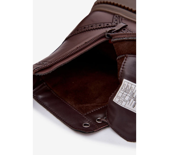 Kožené pánské boty  25 33 hnědé Męskie model 21772306 - Lee Cooper