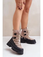 Dámské Sněhule Na Zip Lee Cooper LCJ-24-47-3143 Béžové Dámské Sněhule Na Zip Lee Cooper LCJ-24-47-3143 Béžové