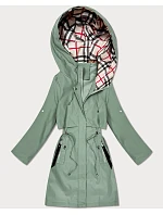 Dámská lehká šedozelená parka Goodlookin s podšívkou (KK60407-3#) Dámská lehká šedozelená parka Goodlookin s podšívkou (KK60407-3#)
