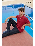 SOL'S Pacific Unisex piqué polo z těžké bavlny red model 22449250 SOL'S Pacific Unisex piqué polo z těžké bavlny red model 22449250