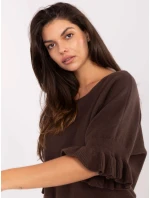 Jumper IT SW 99244.65 tmavě hnědý