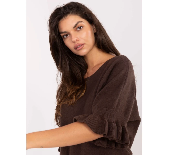 Jumper IT SW 99244.65 tmavě hnědý