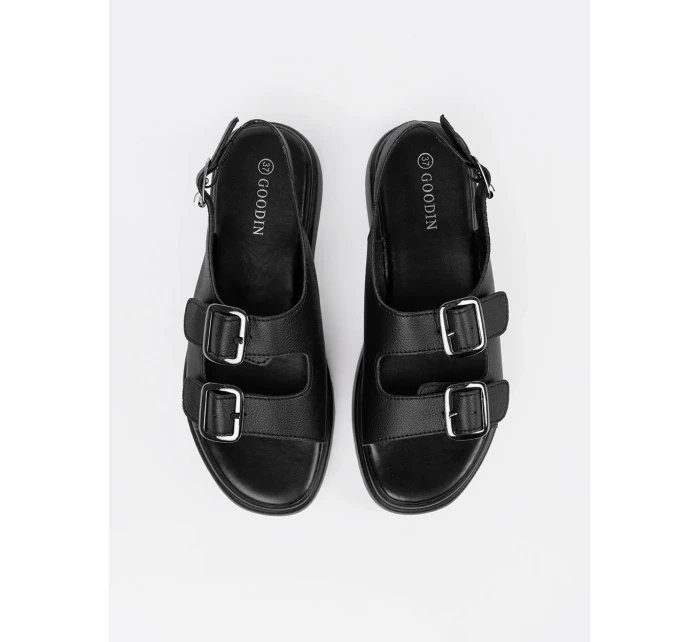 Exkluzívní dámské černé sandály platforma Exkluzívní dámské černé sandály platforma